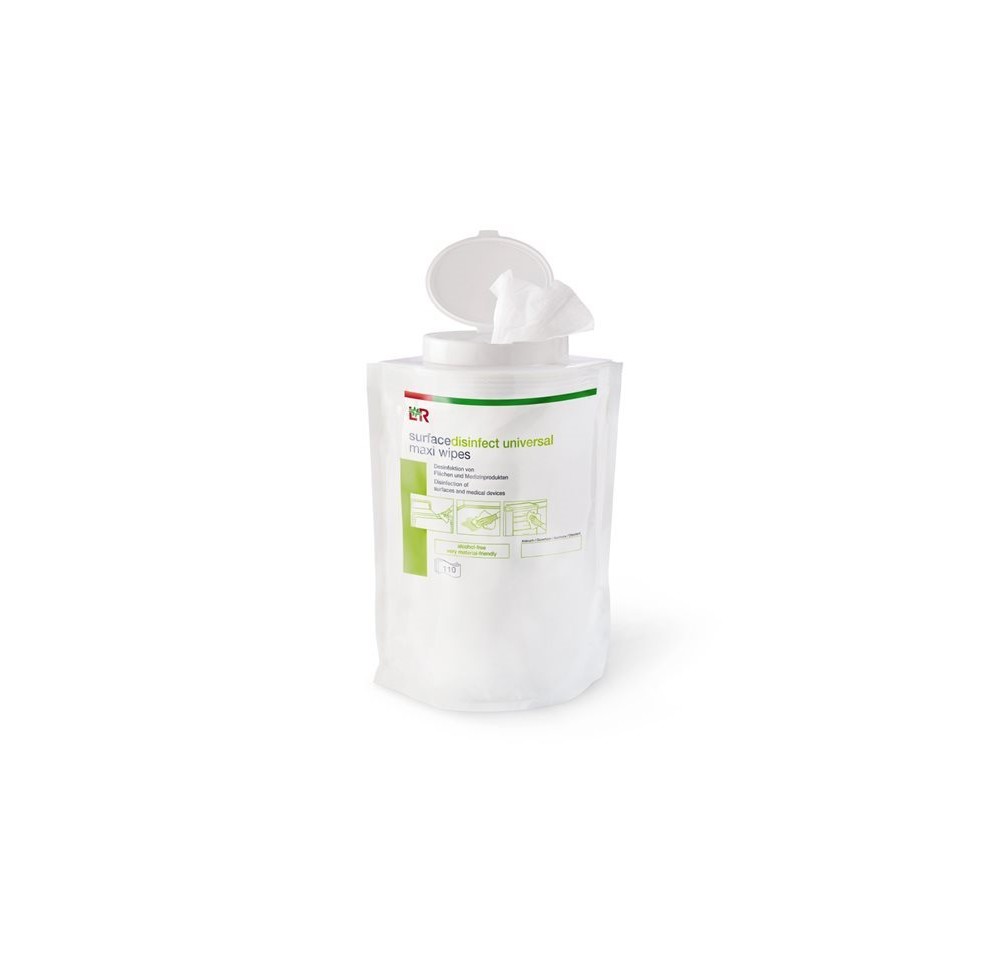 L+R surfacedisinfect universal maxi wipes 110 pce