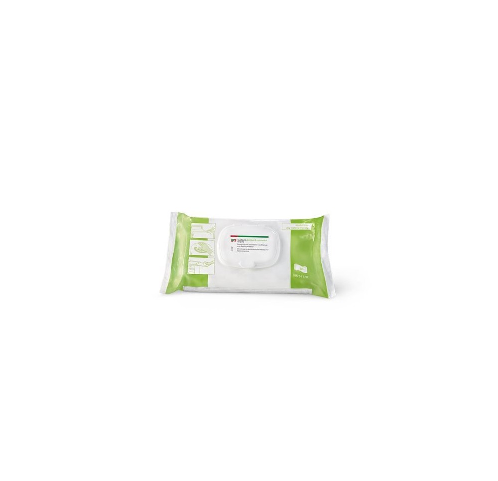 L+R surfacedisinfect universal wipes 60 pce