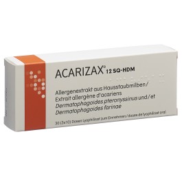 ACARIZAX Lyophilisat oral 12 SQ-HDM 30 pce
