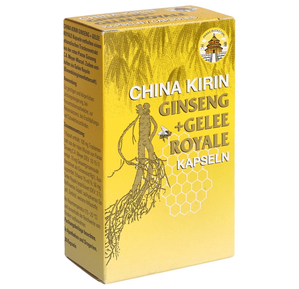 CHINA KIRIN Ginseng+Gelée Royale caps moll 30 pce