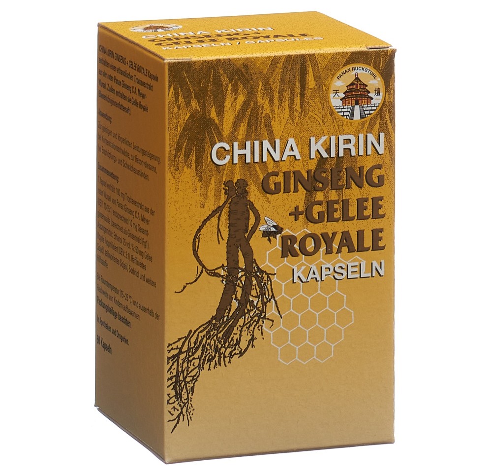 CHINA KIRIN Ginseng+Gelée Royale caps moll 60 pce