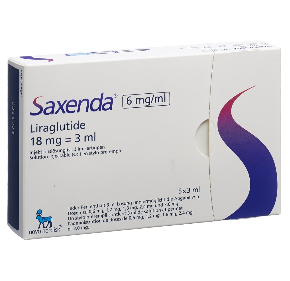 SAXENDA sol inj 6 mg/ml 5 stylo pré 3 ml