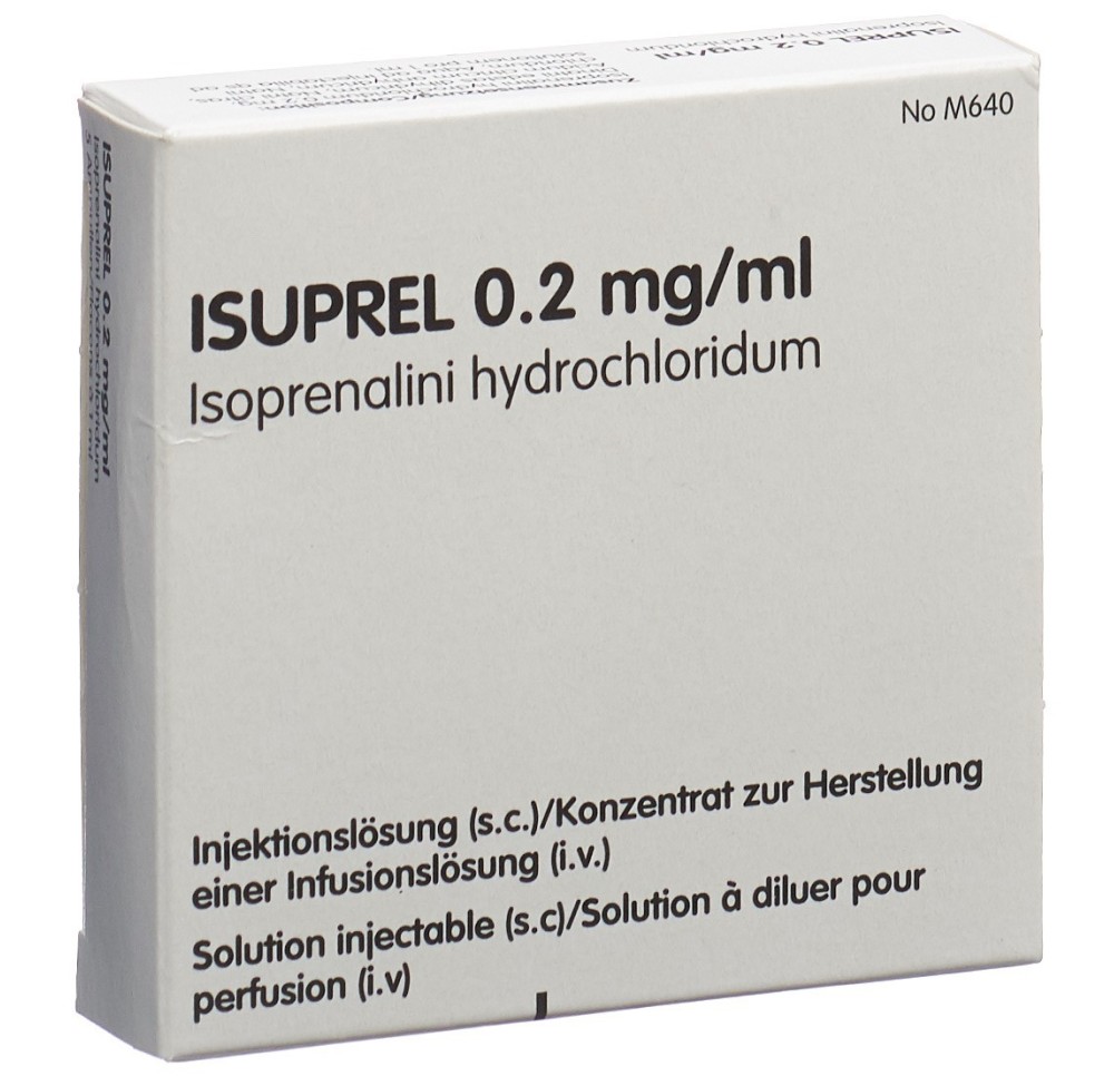 ISUPREL conc perf 0.2 mg/ml 5 amp 1 ml