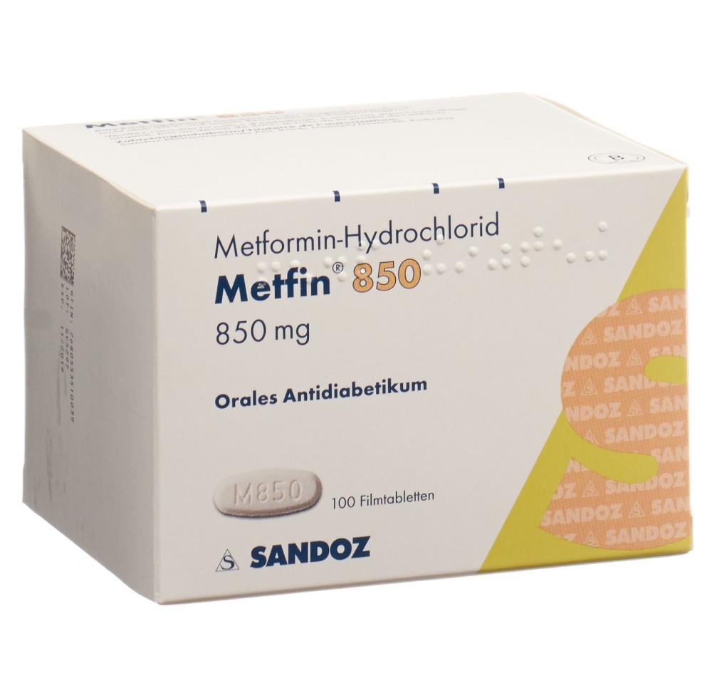 METFIN cpr pell 850 mg 100 pce
