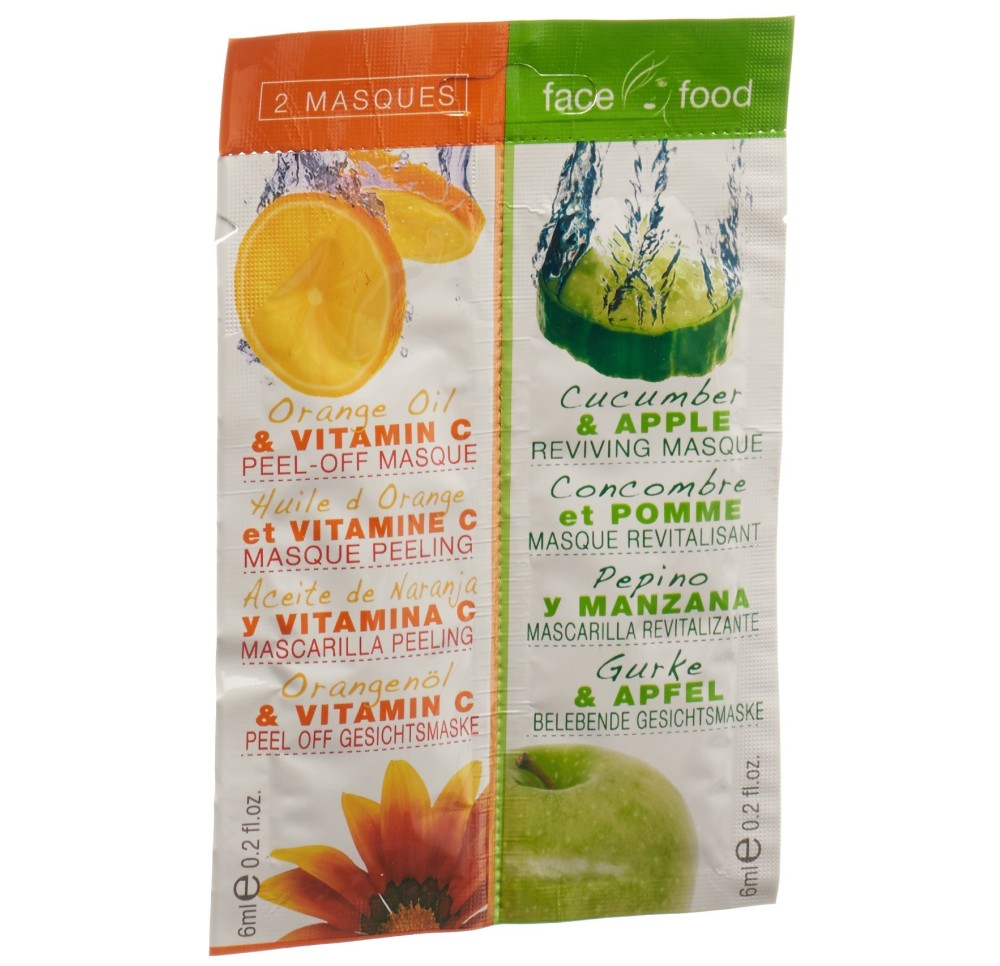 FACE FOOD masque beauté huile oran concom 2 x 6 ml