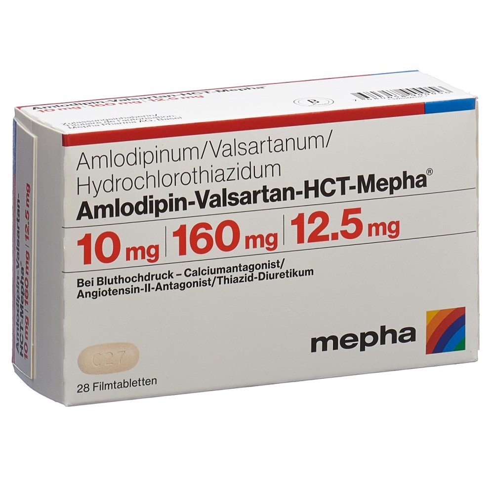 AMLODIPIN VALSARTAN HCT Mepha 10/160/12.5 28 pce