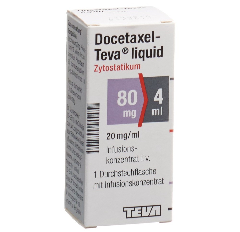 DOCETAXEL Teva liquid conc perf 80 mg/4ml flac