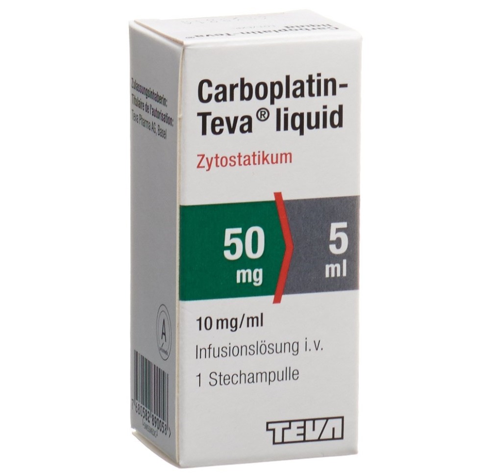 CARBOPLATIN Teva liquid 50 mg/5ml flac