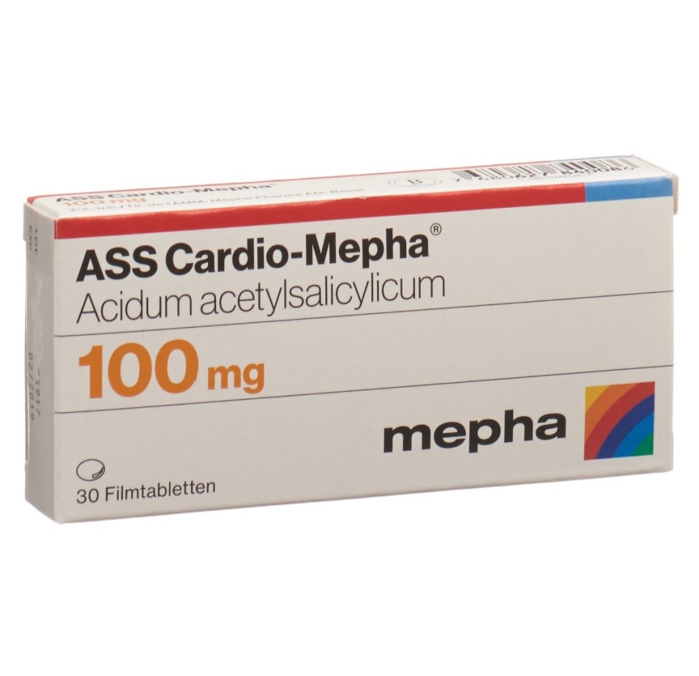ASS CARDIO Mepha cpr pell 100 mg 30 pce