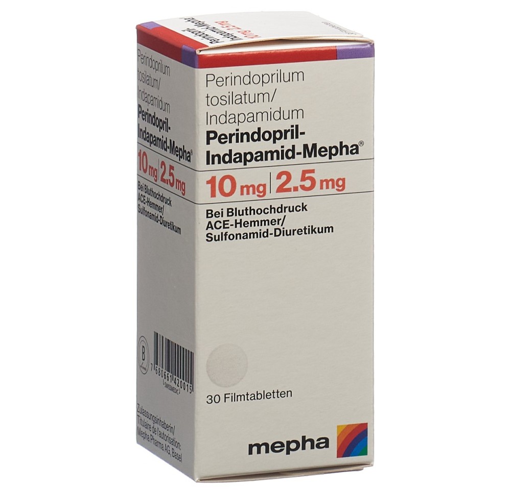 PERINDOPRIL Indapamid-Mepha 10/2.5 bte 30 pce