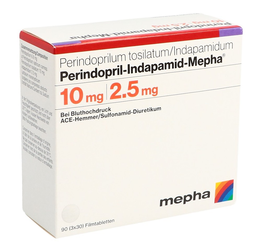 PERINDOPRIL Indapamid-Mepha 10/2.5 bte 90 pce