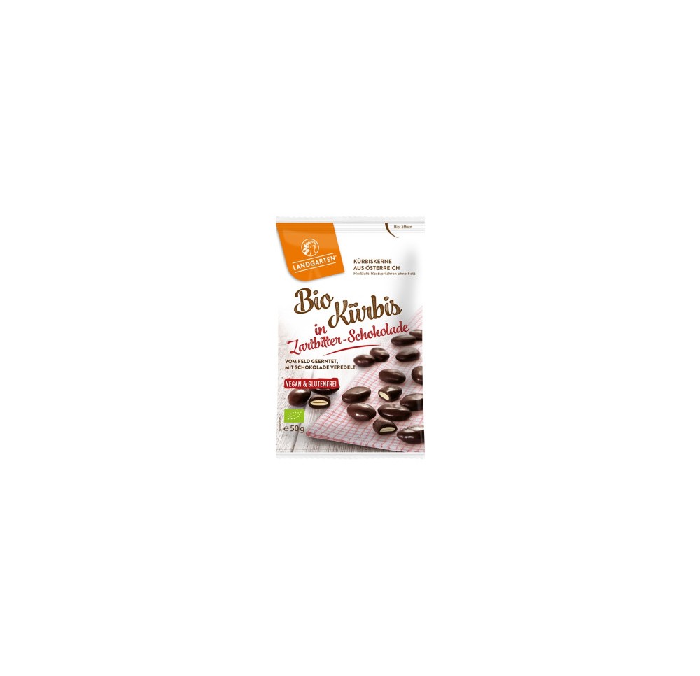 LANDGARTEN graines courge chocolat noir bio 50 g