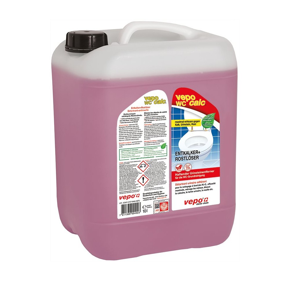 VEPOCALC WC détartrant + antirouille bidon 10 lt
