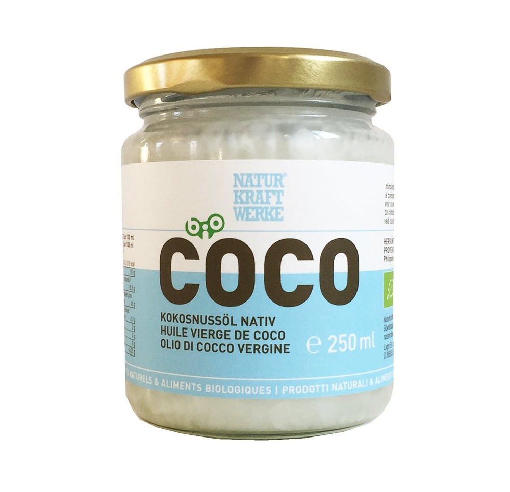 NATURKRAFTWERKE Huile de coco vierge Bio 250 ml