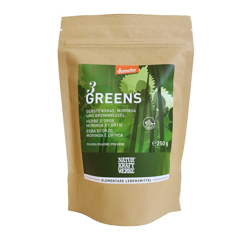 NATURKRAFTWERKE 3Greens Poudre Demeter 250 g