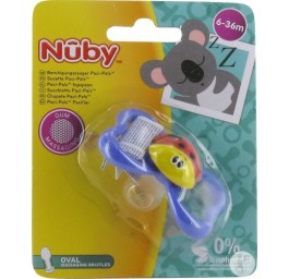 NUBY sucette Paci-Pals silic ergots doux ov 6-36