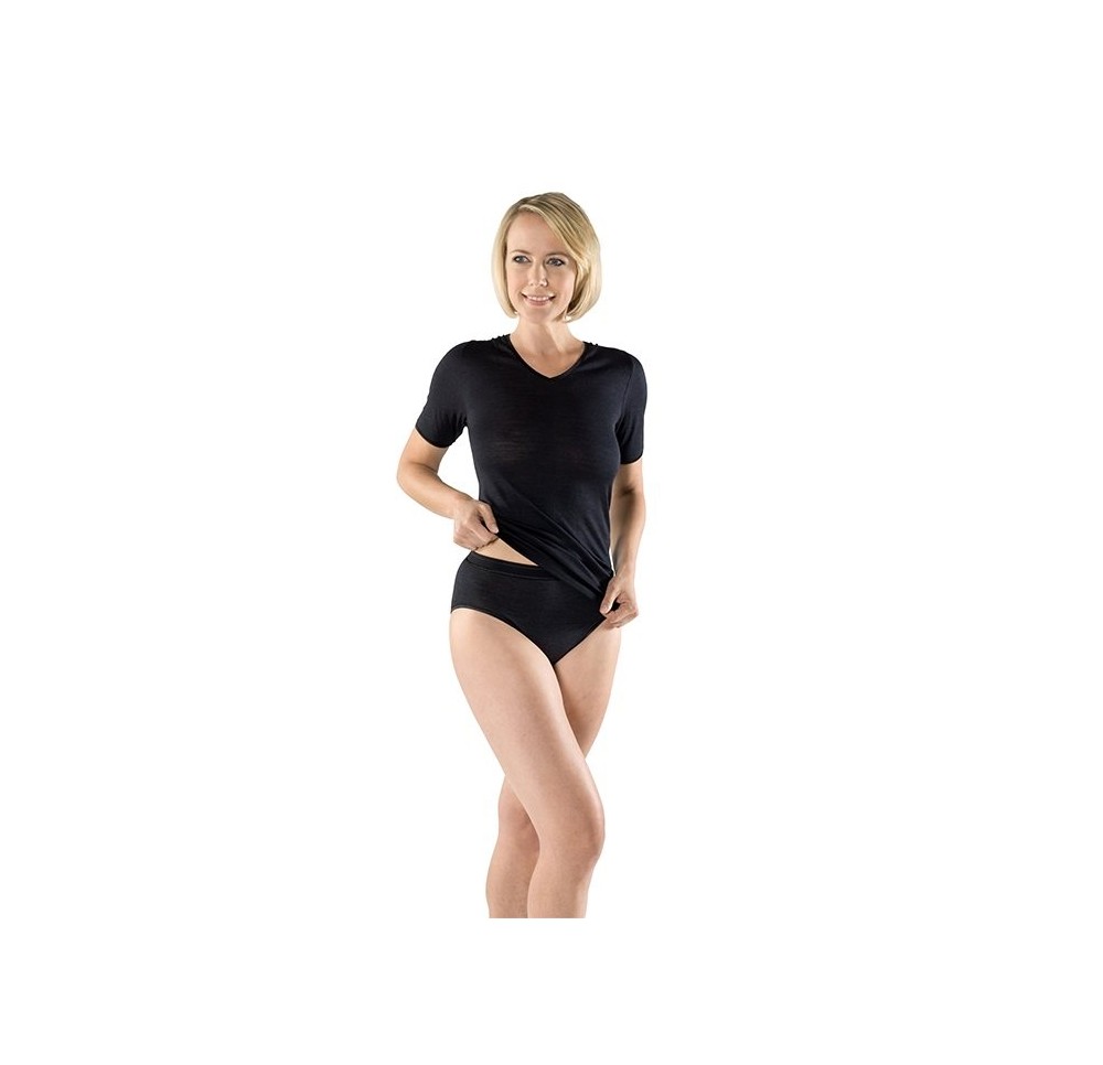 EUSANA femmes spencer manches cour XL déc V noir