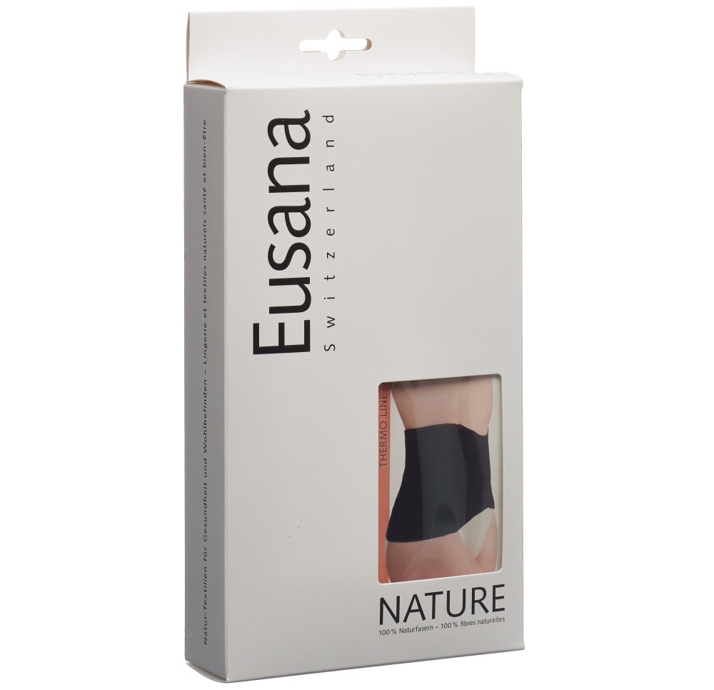EUSANA chauffe-reins anatom soie/merin M noir