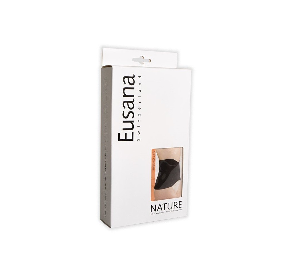 EUSANA chauffe-reins anatom 100% soie XL noir