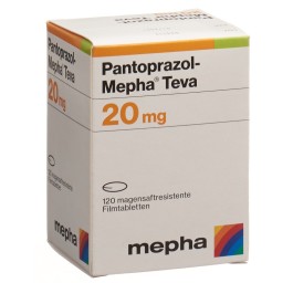PANTOPRAZOL Mepha Teva cpr pell 20 mg bte 120 pce