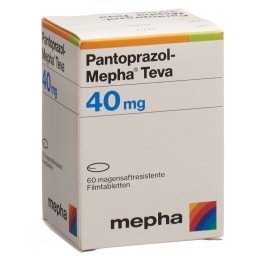 PANTOPRAZOL Mepha Teva cpr pell 40 mg bte 60 pce