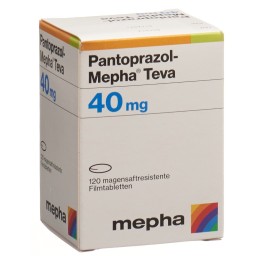 PANTOPRAZOL Mepha Teva cpr pell 40 mg bte 120 pce