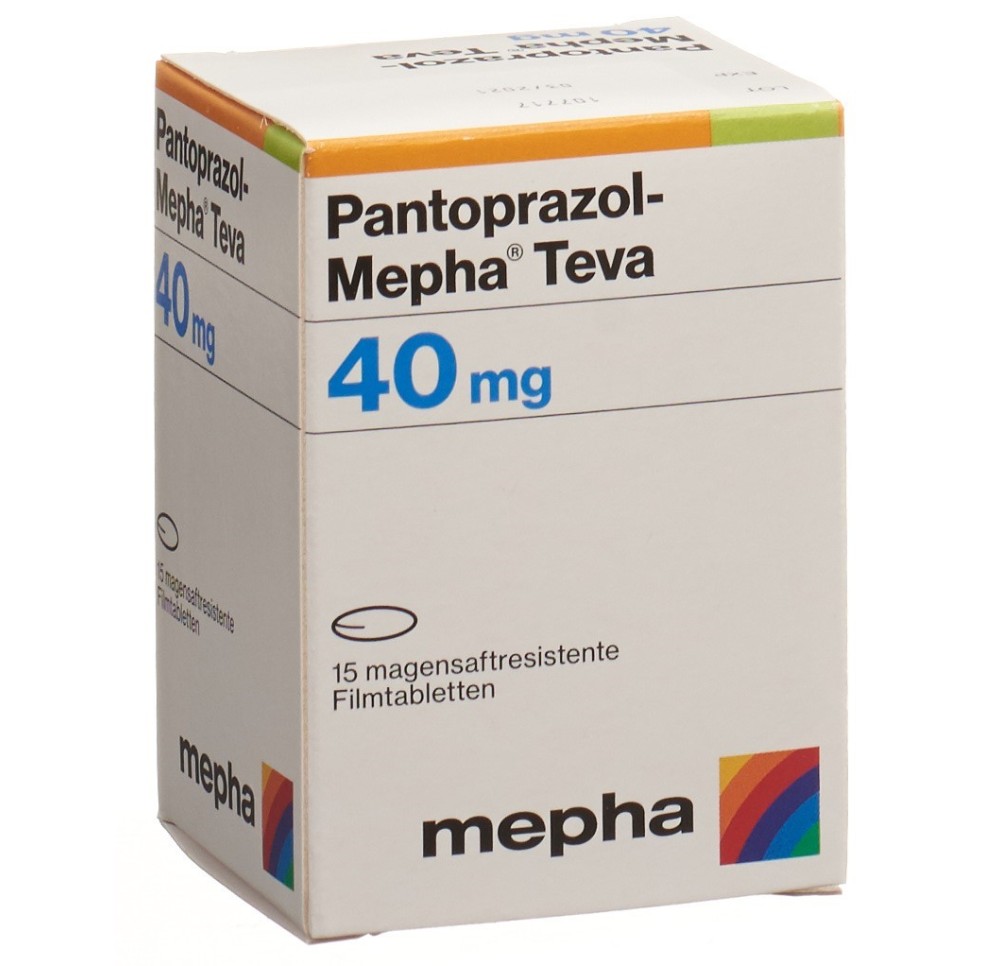 PANTOPRAZOL Mepha Teva cpr pell 40 mg bte 15 pce