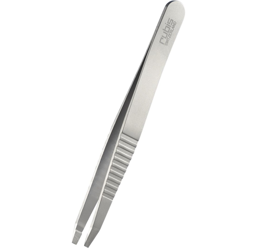 RUBIS pincette ProGrip droite inox