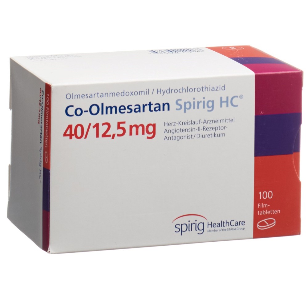 CO-OLMESARTAN Spirig HC cpr pell 40/12.5mg 100 pce