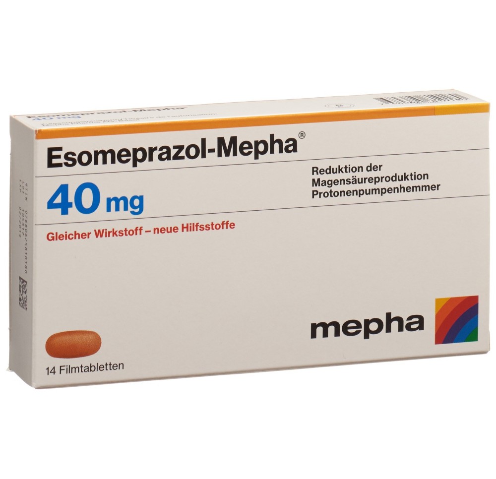 ESOMEPRAZOL Mepha cpr pell 40 mg 14 pce
