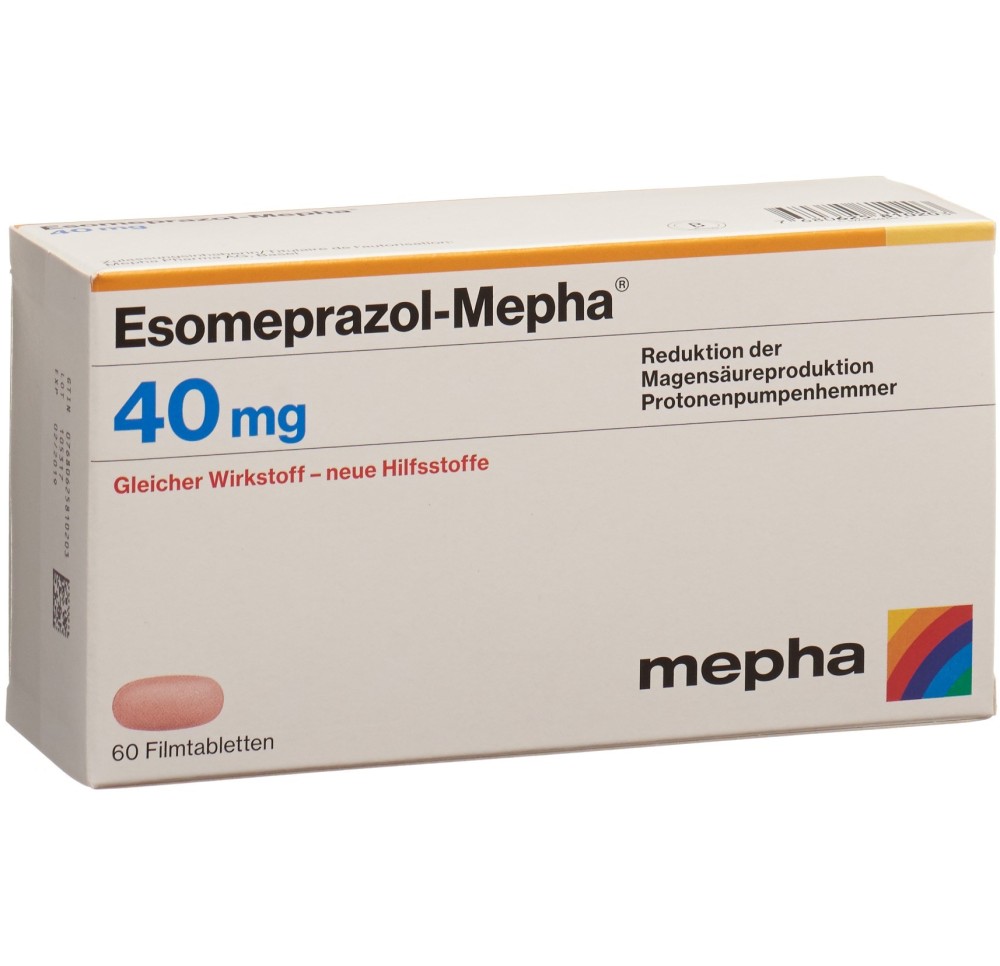 ESOMEPRAZOL Mepha cpr pell 40 mg 60 pce