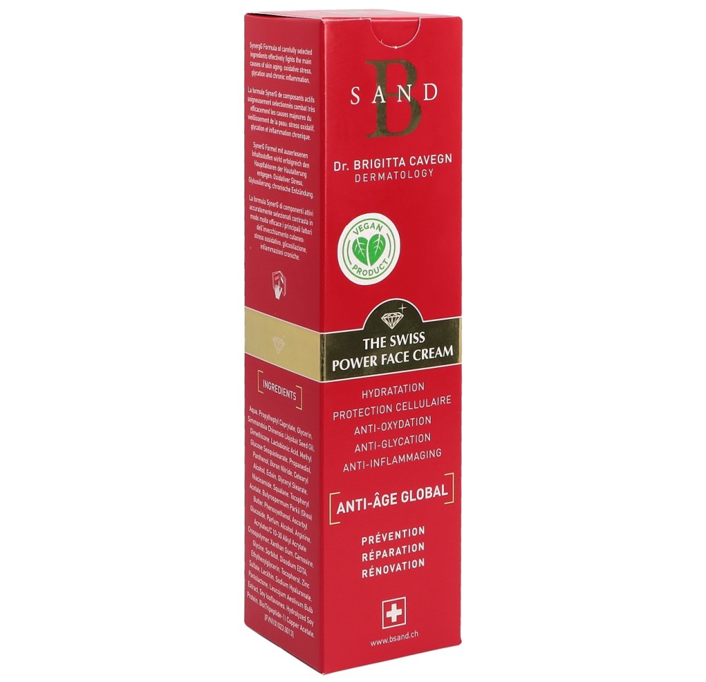 B SAND The Swiss Power Facecream anti-âge 40 ml