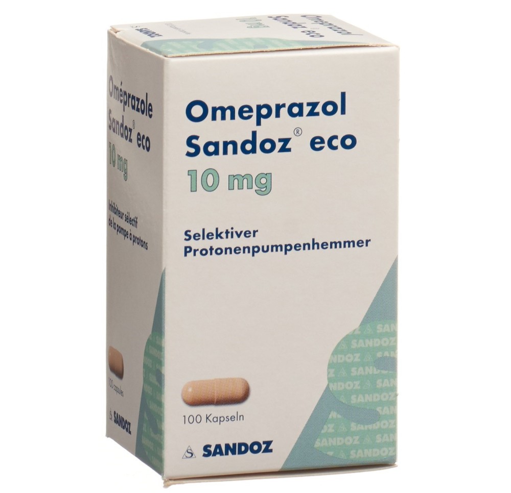 OMEPRAZOLE Sandoz eco caps 10 mg bte 100 pce