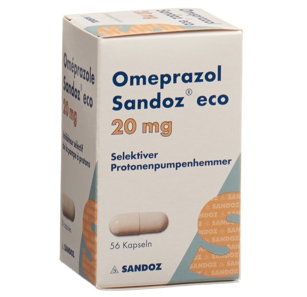 OMEPRAZOLE Sandoz eco caps 20 mg bte 56 pce