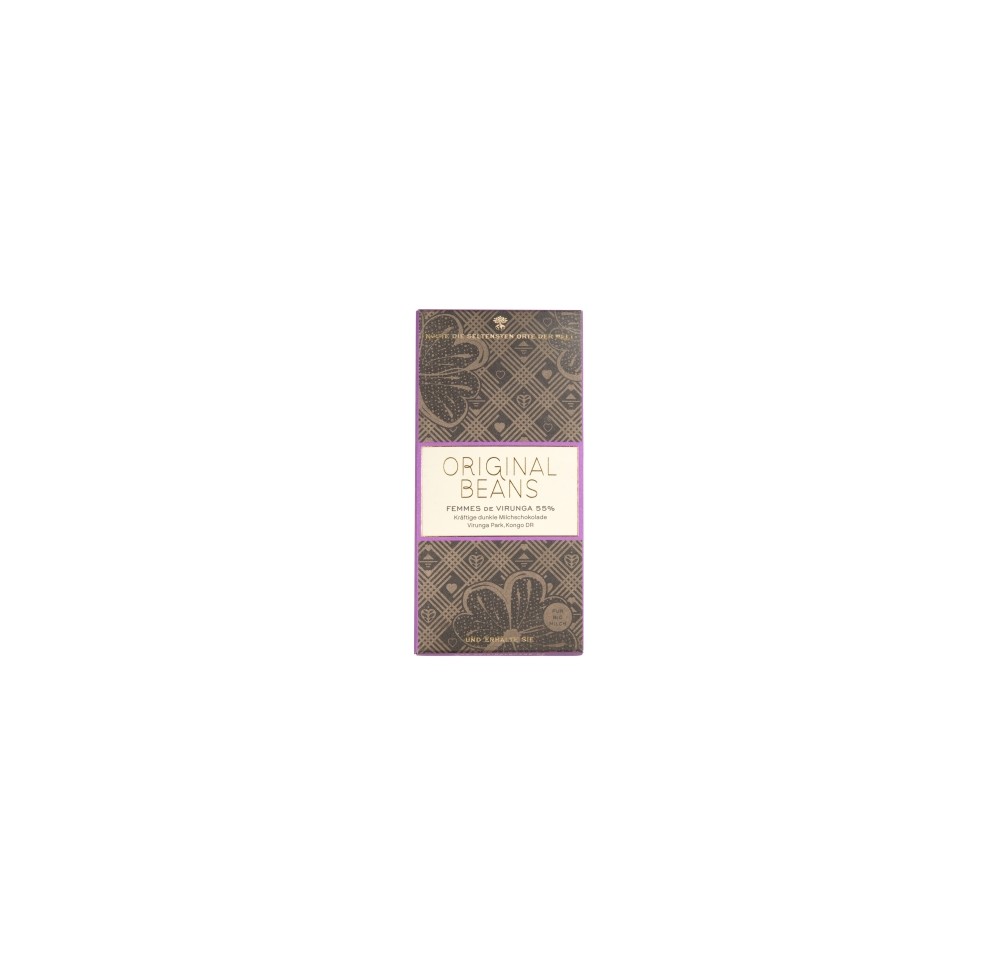 ORIGINAL BEANS Femmes Virunga chocol lait bio 70 g