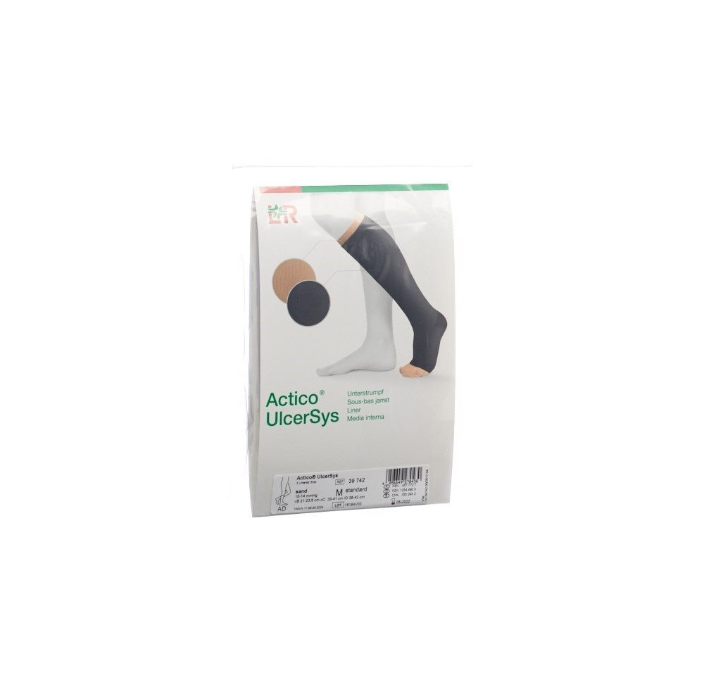 ACTICO UlcerSys sous-chaussette S long ch 3 pce