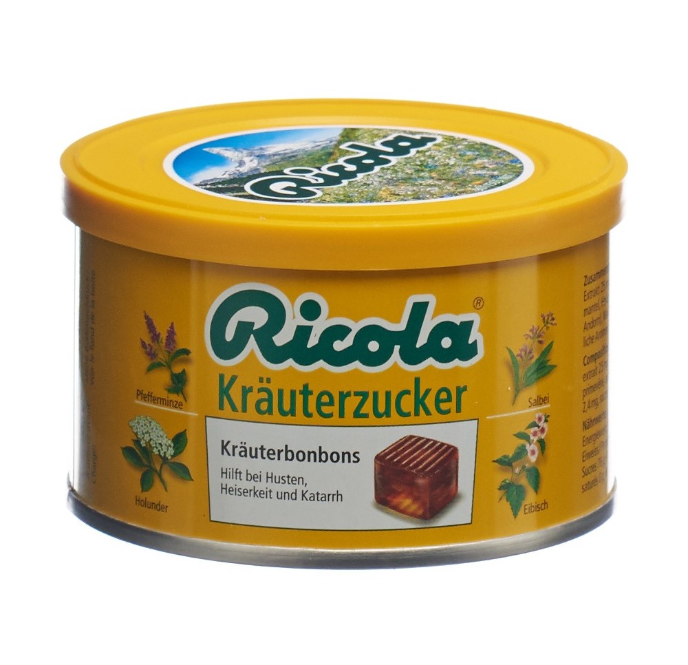 RICOLA sucre aux herbes bonbons bte 100 g