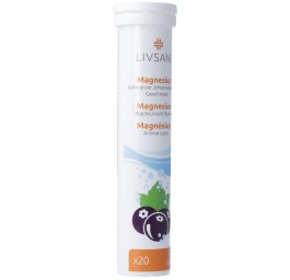 LIVSANE magnésium arôme cassis 20 pce
