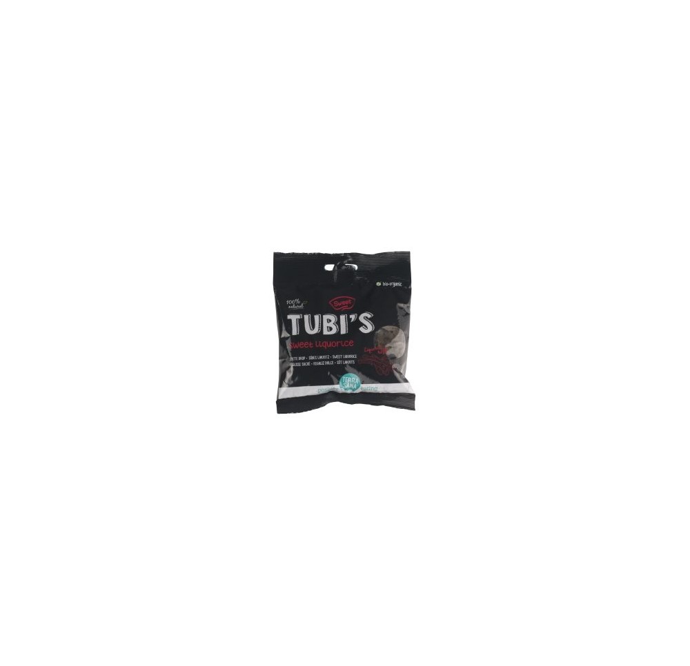 TERRASANA Tubi's Réglisse sucré bio sach 100 g