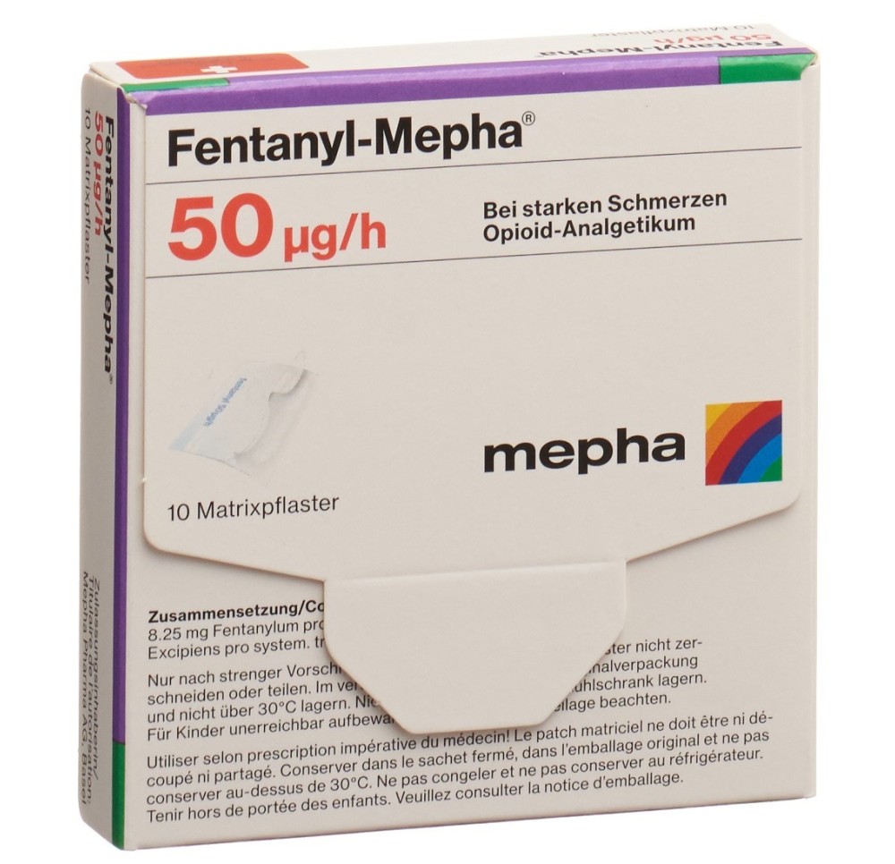 FENTANYL Mepha patch mat 50 mcg/h 10 pce