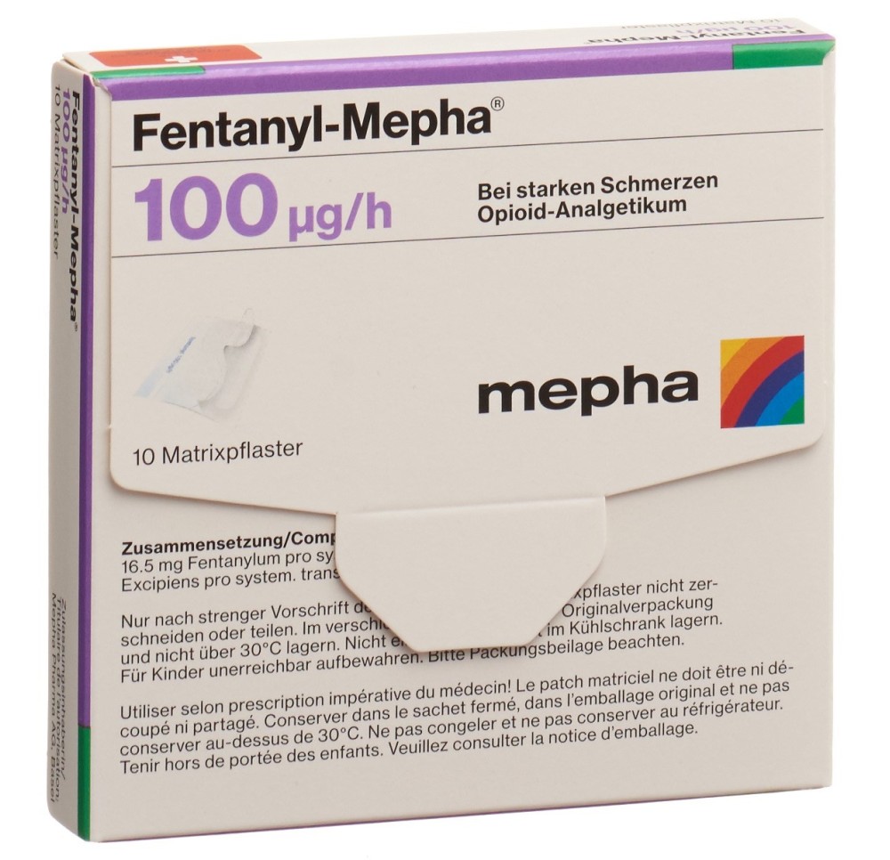 FENTANYL Mepha patch mat 100 mcg/h 10 pce