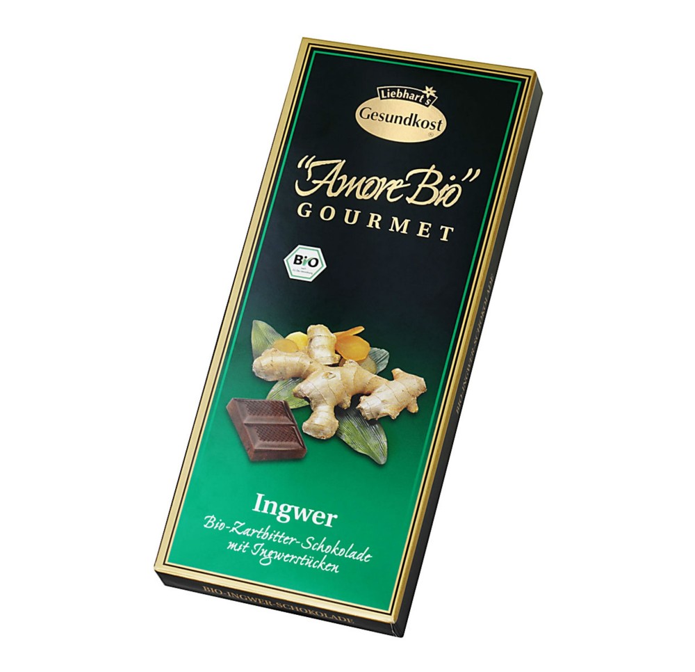 LIEBHART choco mi amer gingembre bio 100 g