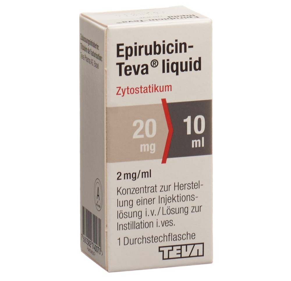 EPIRUBICIN Teva liquid 20 mg/10ml flac