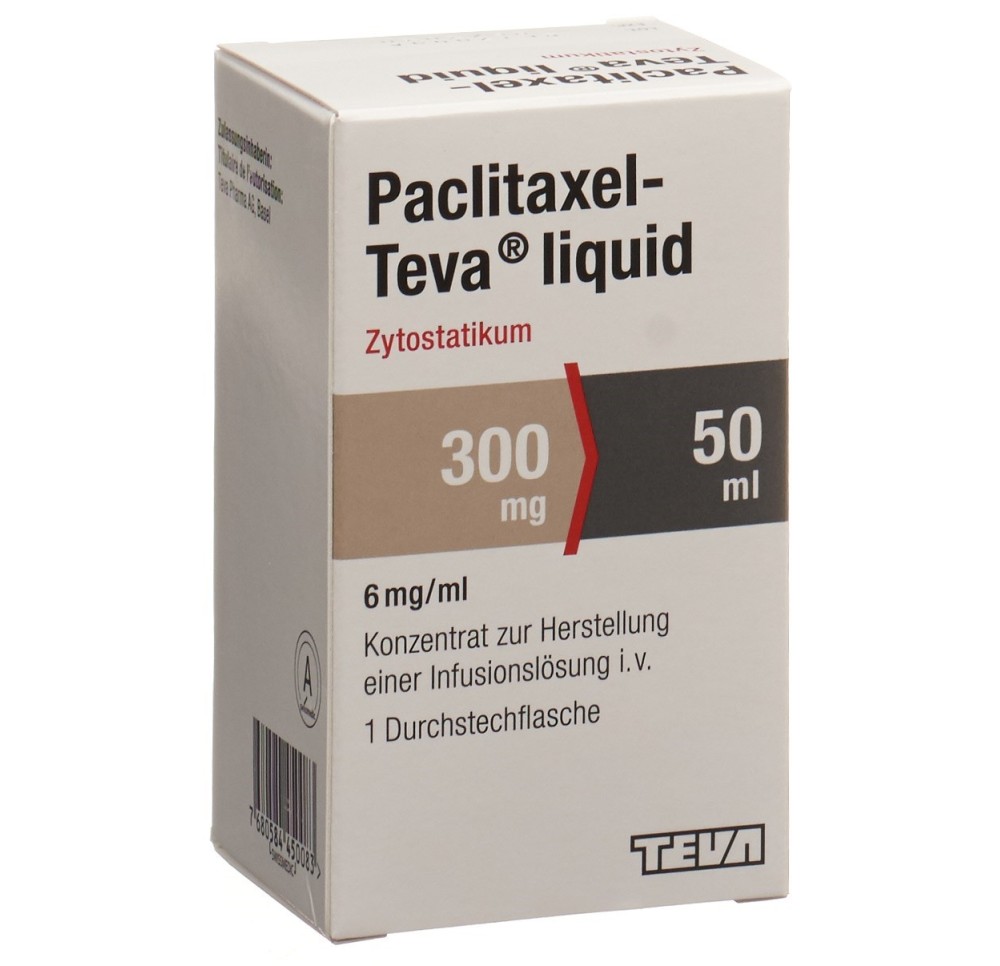 PACLITAXEL Teva liquid 300 mg/50ml flac