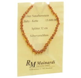 MAINARDI ambre natur 32cm échard fermeture argent