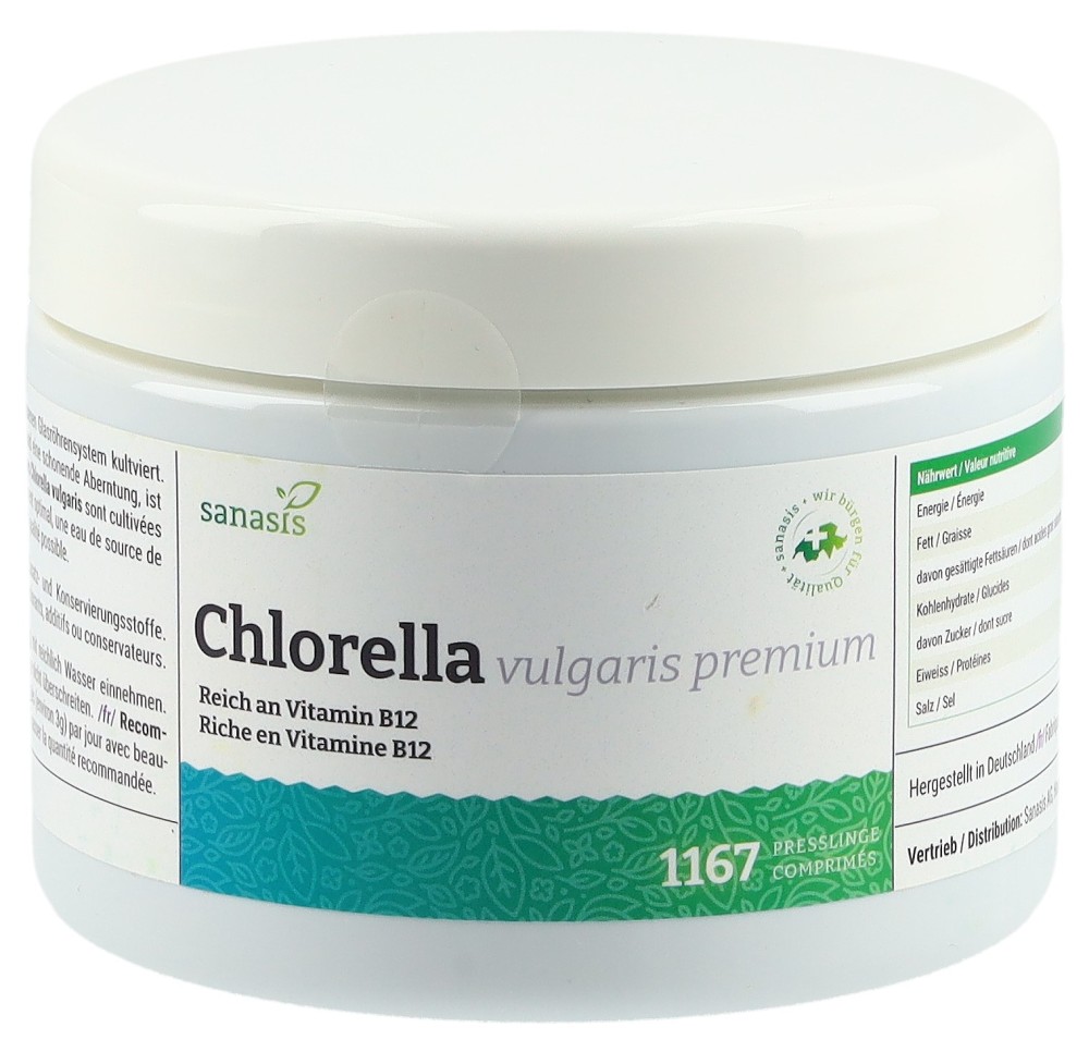 SANASIS Chlorella Vulgaris cpr vegan bte 350 g