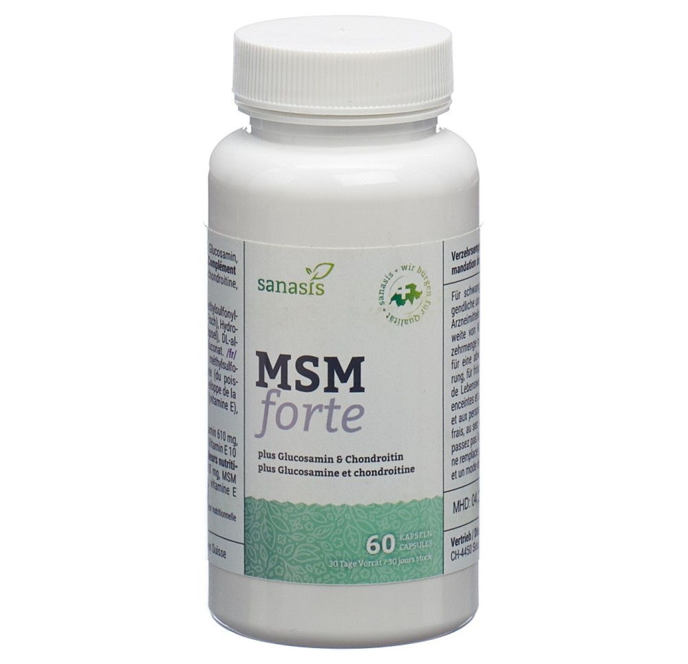 SANASIS MSM Glucosamin&Chondroitin caps bte 60 pce