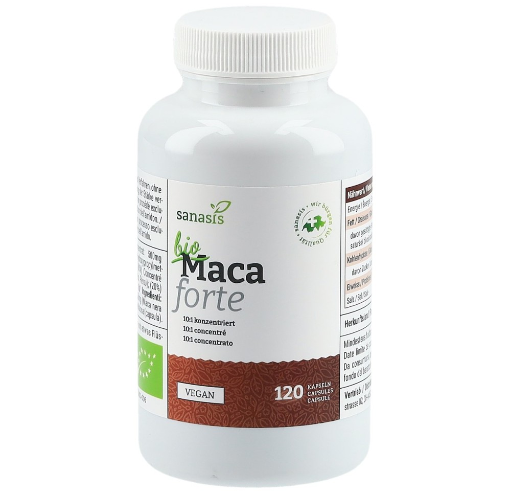 SANASIS BIO MACA forte caps bte 120 pce