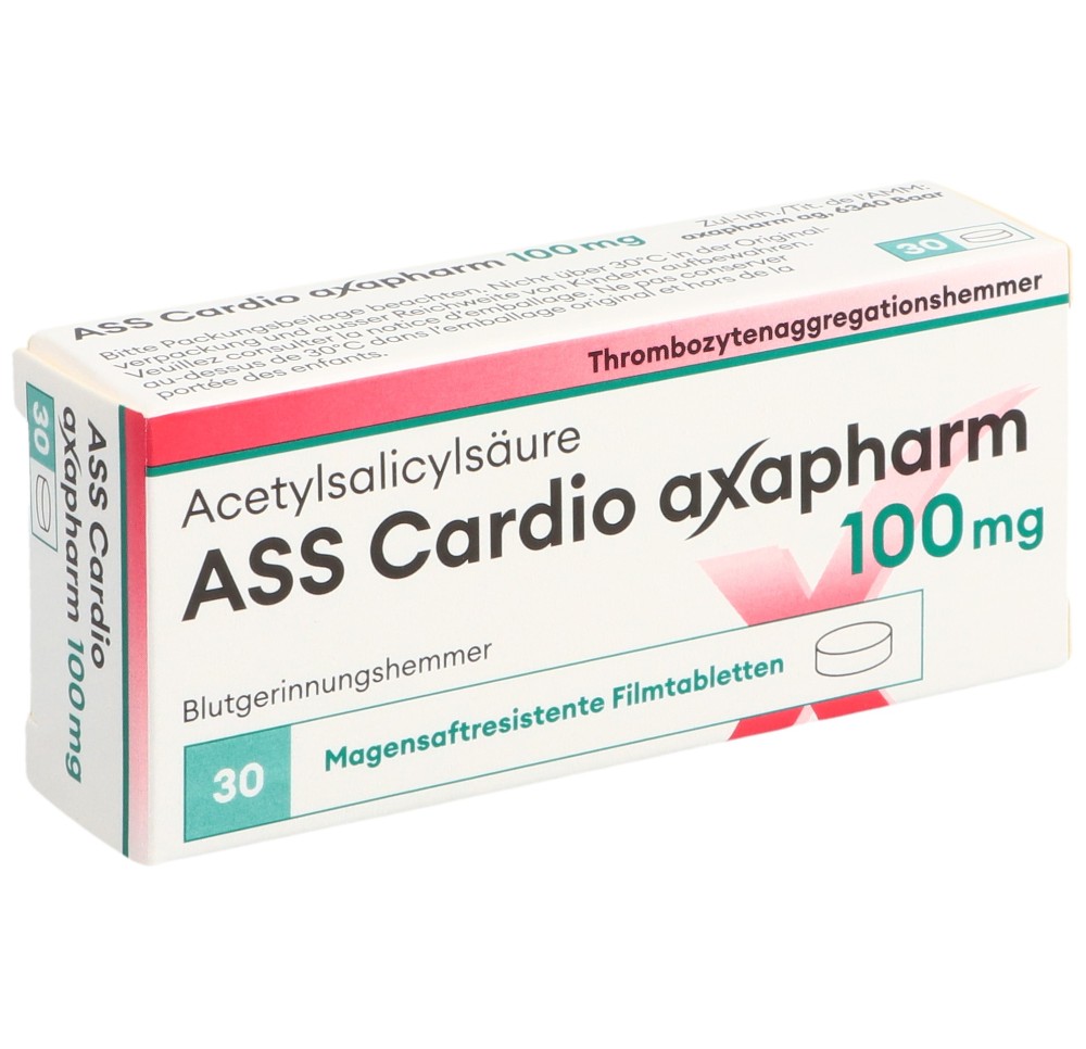 ASS CARDIO axapharm cpr pell 100 mg 30 pce