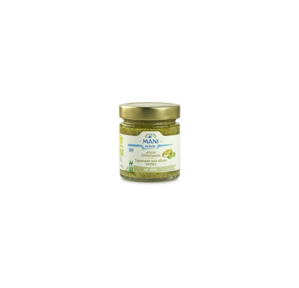 MANI Tapenade aux olives vertes bio 180 g